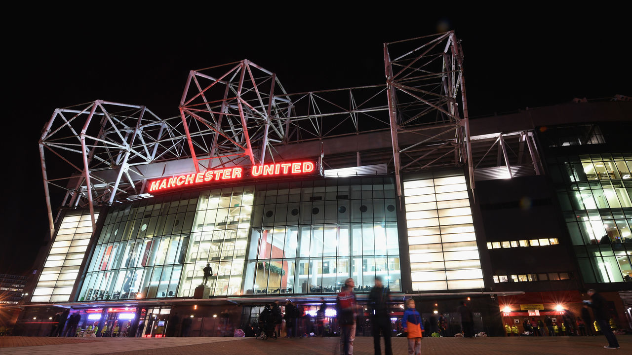 MANCHESTER, ENGLAND - JANUARY 05: A view outside the stadiun before the The Emirates FA Cup Third Round match between Manchester United and Derby County at Old Trafford on January 5, 2018 in Manchester, England.