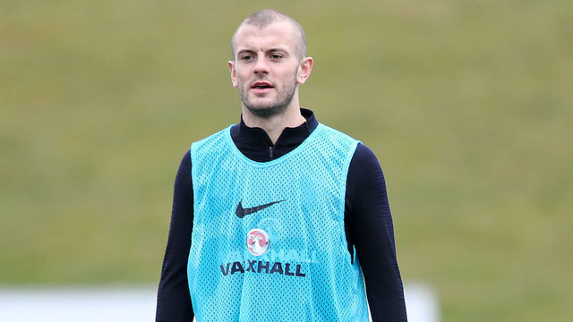England's Jack Wilshere during a training session at St Georges' Park, Burton.