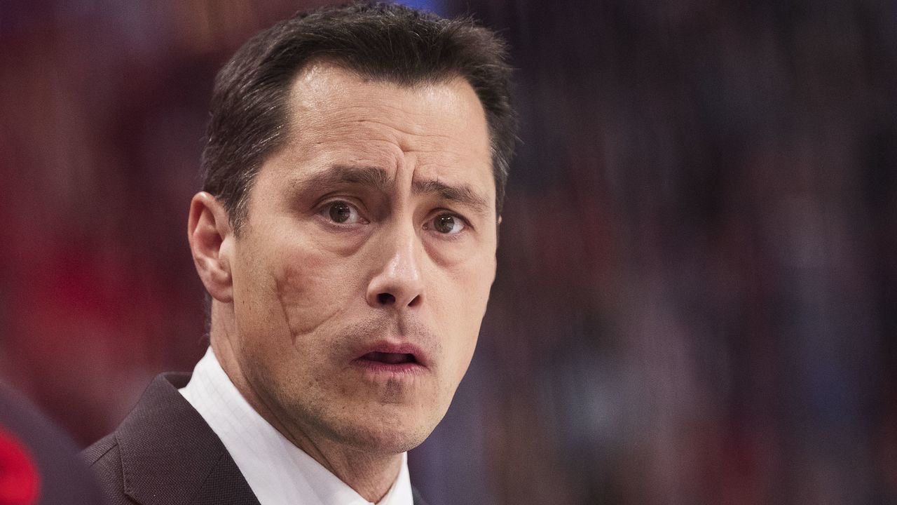 STOCKHOLM, SWEDEN - NOVEMBER 10: Guy Boucher, head coach of Ottawa Senators during the 2017 SAP NHL Global Series match between Ottawa Senators and Colorado Avalanche at Ericsson Globe on November 10, 2017 in Stockholm, .