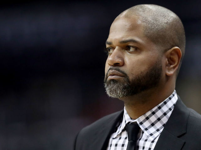 WASHINGTON, DC - DECEMBER 13: Head coach J.B. Bickerstaff of the Memphis Grizzlies looks on in the second half against the Washington Wizards at Capital One Arena on December 13, 2017 in Washington, DC.