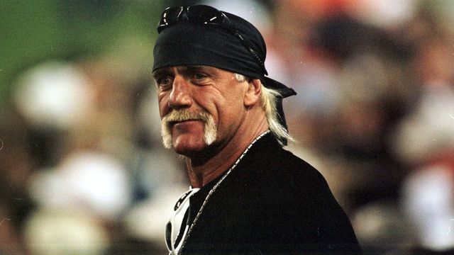 28 Jan 2001: Terry 'Hulk' Hogan enjoys Super Bowl XXXV between the Baltimore Ravens and the New York Giants at Raymond James Stadium in Tampa, Florida. Mandatory Credit: Andy Lyons/ALLSPORT