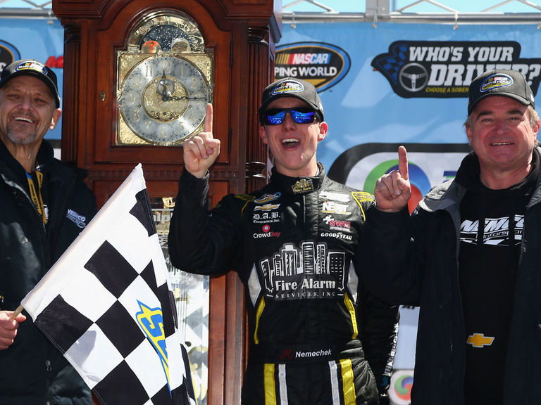 John Hunter Nemechek wins trucks race at Martinsville