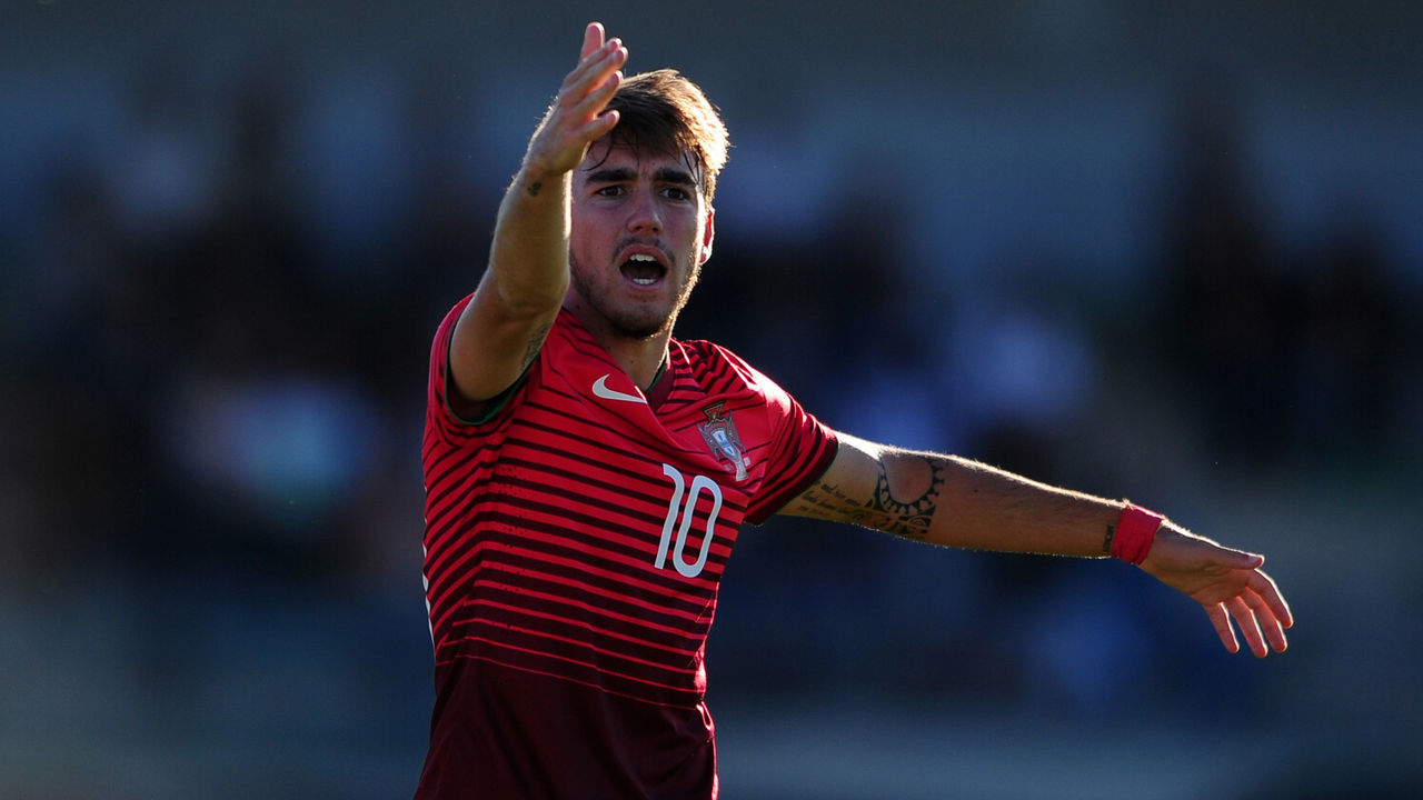 AUBAGNE, FRANCE - MAY 21: Andre Horta of Portugal during the Toulon Tournament match between Portugal and Guinea at Stade De Lattre on May 21, 2016 in Aubagne, France.