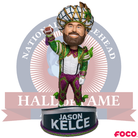 Bobblehead features Jason Kelce clad in Mummers costume