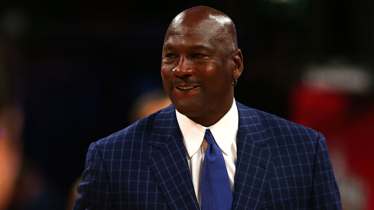 TORONTO, ON - FEBRUARY 14: NBA hall of famer and Charlotte Hornets owner Michael Jordan walks off the court during the NBA All-Star Game 2016 at the Air Canada Centre on February 14, 2016 in Toronto, Ontario. NOTE TO USER: User expressly acknowledges and agrees that, by downloading and/or using this Photograph, user is consenting to the terms and conditions of the Getty Images License Agreement.