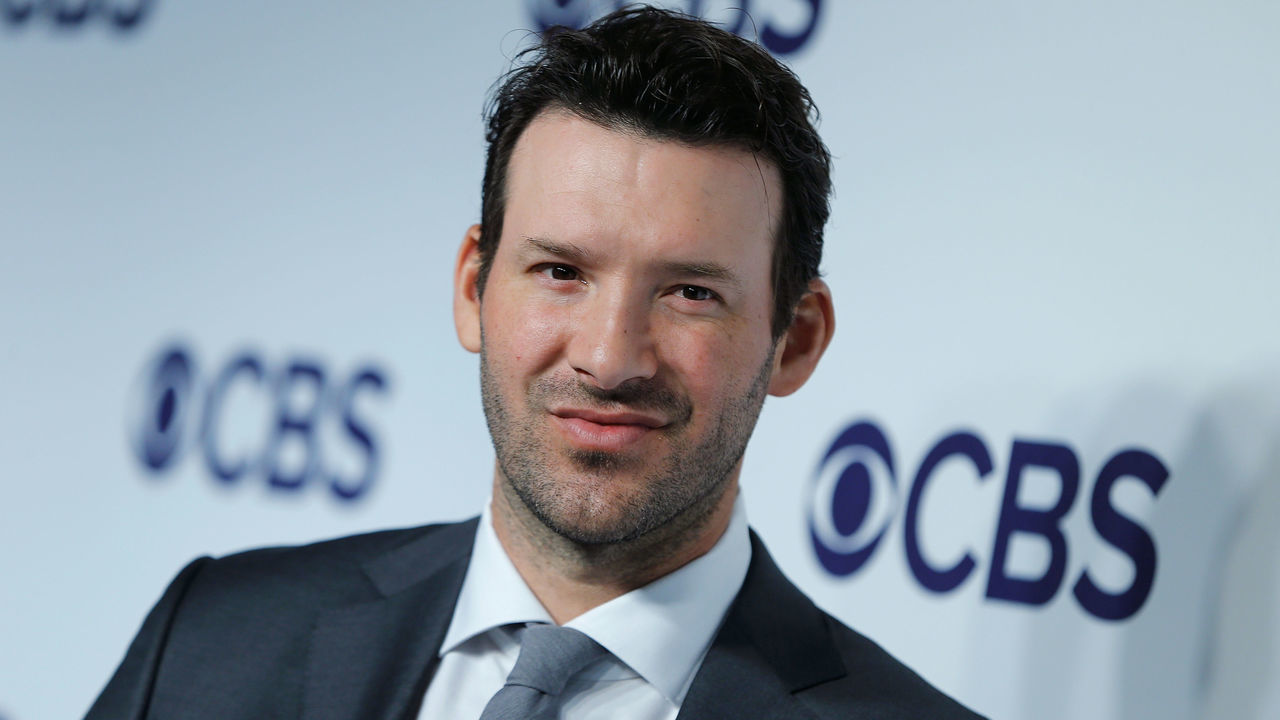 NEW YORK, NY - MAY 17: Tony Romo attends 2017 CBS Upfron at The Plaza Hotel on May 17, 2017 in New York City.