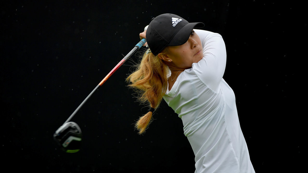 CARLSBAD, CA - MARCH 22: Danielle Kang tees off the first hole during Round One of the LPGA KIA CLASSIC at the Park Hyatt Aviara golf course on March 22, 2018 in Carlsbad, California.
