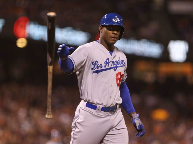 Yasiel Puig has gained 26 pounds since last season 