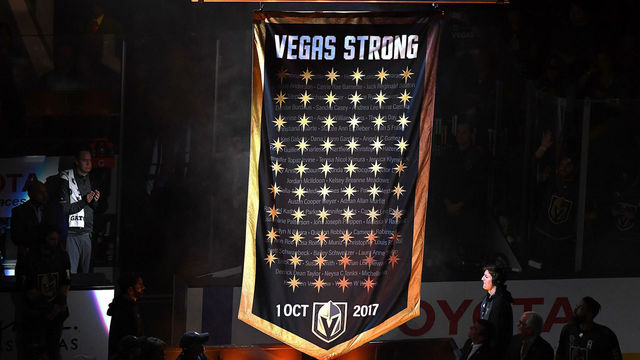 Watch: Knights retire No. 58 in honor of shooting victims
