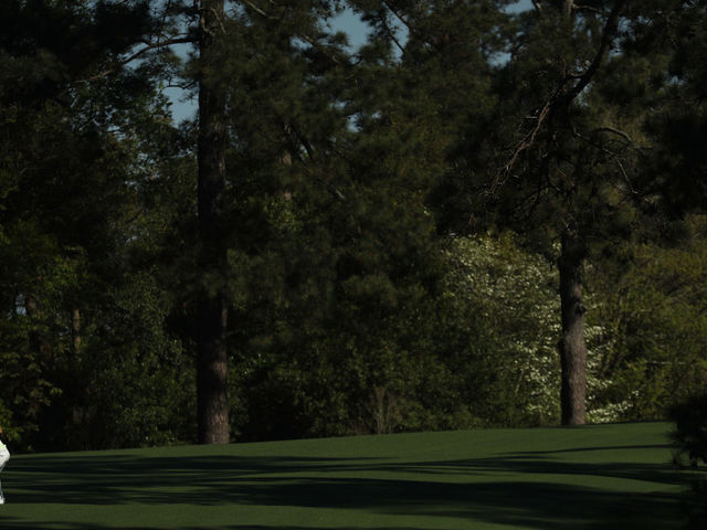 AUGUSTA, GA - APRIL 02: Amateur Dylan Frittelli of South Africa plays a shot on the second hole during a practice round prior to the start of the 2018 Masters Tournament at Augusta National Golf Club on April 2, 2018 in Augusta, Georgia.