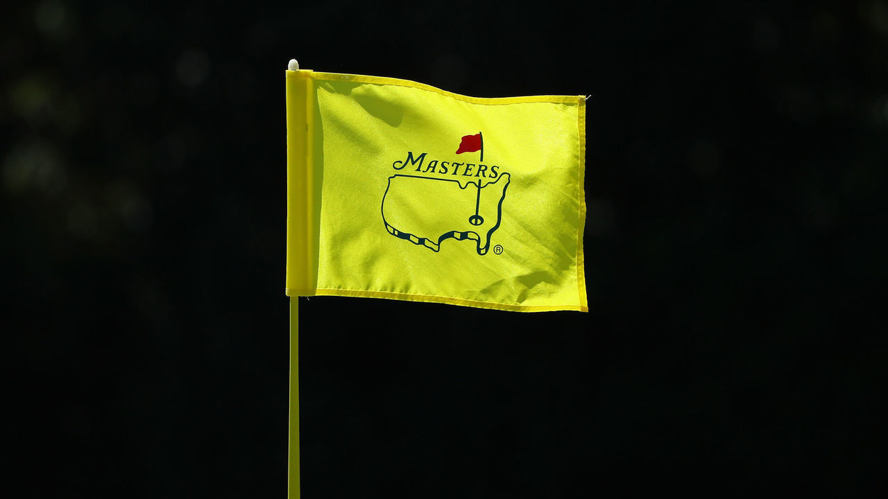 AUGUSTA, GA - APRIL 04: A Masters flag blows in the breeze during a practice round prior to the start of the 2017 Masters Tournament at Augusta National Golf Club on April 4, 2017 in Augusta, Georgia.
