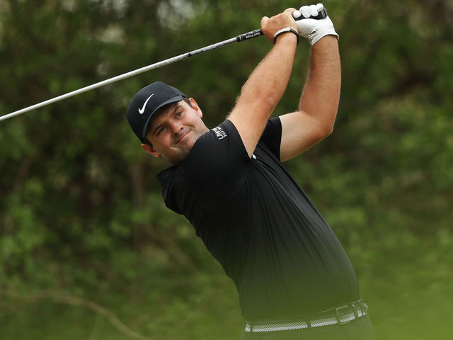 AUSTIN, TX - MARCH 24: Patrick Reed of the United States plays his shot from the 12th tee during the fourth round of the World Golf Championships-Dell Match Play at Austin Country Club on March 24, 2018 in Austin, Texas.