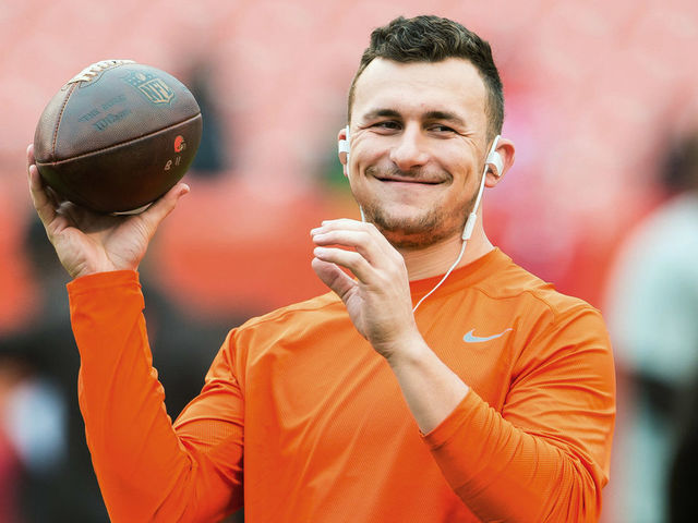 CLEVELAND, OH - DECEMBER 13: Quarterback Johnny Manziel #2 of the Cleveland Browns warms up prior to the game against the San Francisco 49ers during the first half at FirstEnergy Stadium on December 13, 2015 in Cleveland, Ohio.