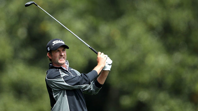 AUGUSTA, GA - APRIL 08: Webb Simpson of the United States plays his second shot on the fifth hole during the final round of the 2018 Masters Tournament at Augusta National Golf Club on April 8, 2018 in Augusta, Georgia.