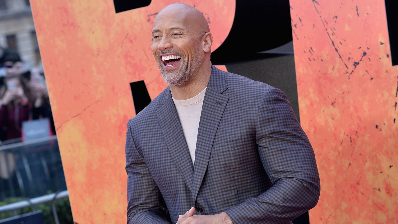 LONDON, ENGLAND - APRIL 11: Actor Dwayne Johnson attends the European Premiere of 'Rampage' at Cineworld Leicester Square on April 11, 2018 in London, England.