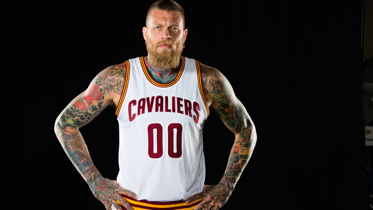 CLEVELAND, OH - SEPTEMBER 26: Chris Anderson #00 of the Cleveland Cavaliers during media day at Cleveland Clinic Courts on September 26, 2016 in Cleveland, Ohio. NOTE TO USER: User expressly acknowledges and agrees that, by downloading and/or using this photograph, user is consenting to the terms and conditions of the Getty Images License Agreement. Mandatory copyright notice.