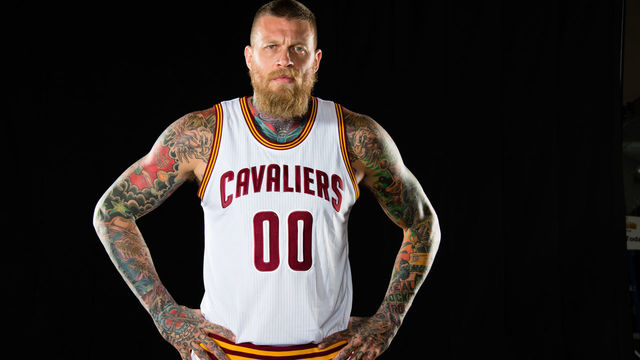 CLEVELAND, OH - SEPTEMBER 26: Chris Anderson #00 of the Cleveland Cavaliers during media day at Cleveland Clinic Courts on September 26, 2016 in Cleveland, Ohio. NOTE TO USER: User expressly acknowledges and agrees that, by downloading and/or using this photograph, user is consenting to the terms and conditions of the Getty Images License Agreement. Mandatory copyright notice.