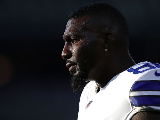ARLINGTON, TX - SEPTEMBER 10: Dez Bryant #88 of the Dallas Cowboys stands on the field during warmups before the game against the New York Giants at AT&T Stadium on September 10, 2017 in Arlington, Texas.