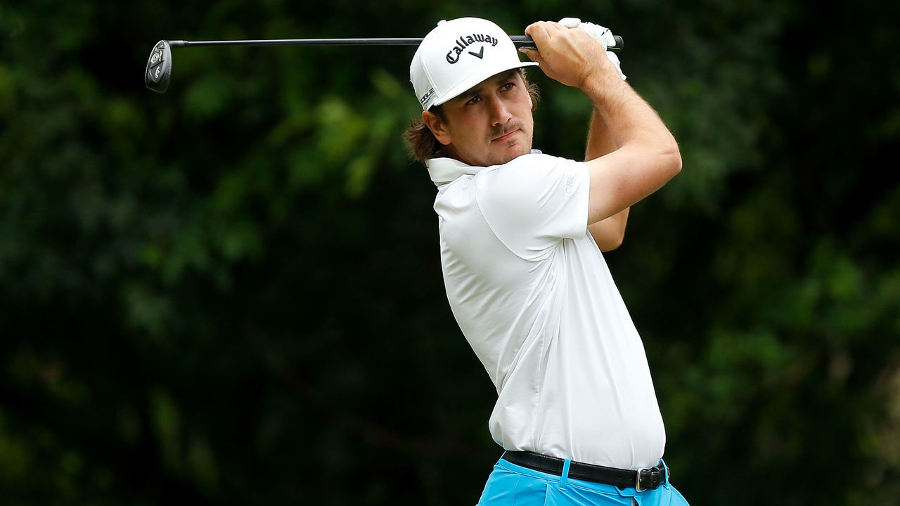 PALM HARBOR, FL - MARCH 10: Kelly Kraft plays his shot from the third tee during the third round of the Valspar Championship at Innisbrook Resort Copperhead Course on March 10, 2018 in Palm Harbor, Florida.