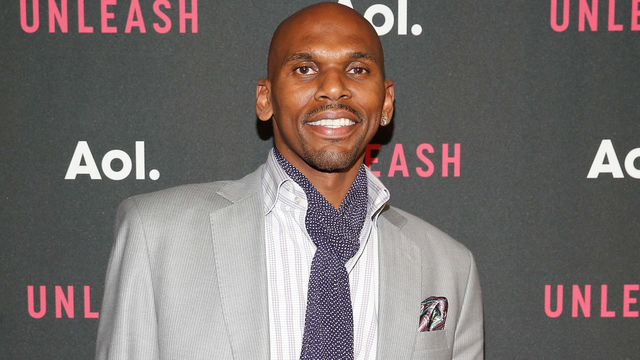 NEW YORK, NY - APRIL 28: Professional basketball player Jerry Stackhouse attends the AOL 2015 Newfront on April 28, 2015 in New York City.