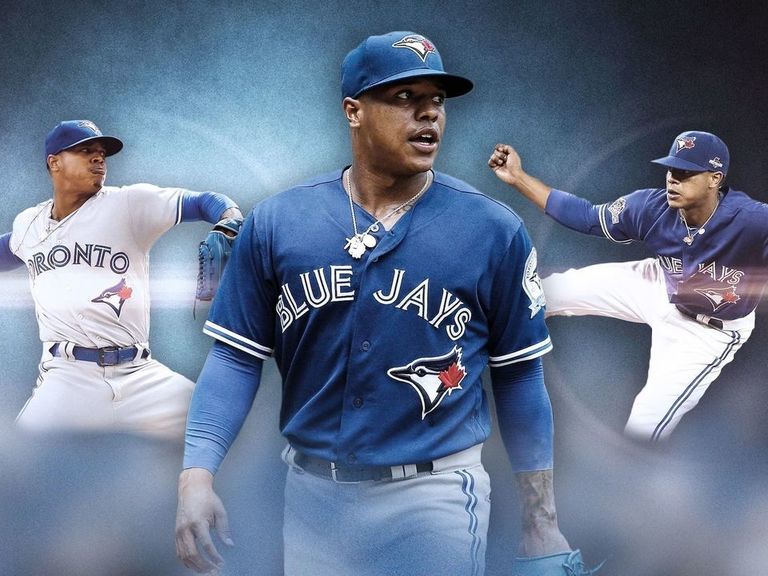 Download Blue Graphics Marcus Stroman Wallpaper