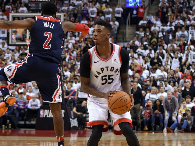 Raptors set playoff franchise record with 44-point quarter in Game 2