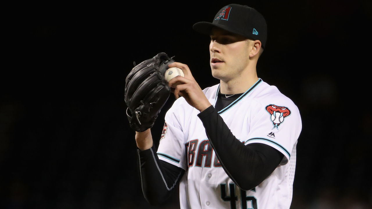 PHOENIX, AZ - APRIL 17: Starting pitcher Patrick Corbin #46 of the Arizona Diamondbacks pitches against the San Francisco Giants during the sixth inning of the MLB game at Chase Field on April 17, 2018 in Phoenix, Arizona.