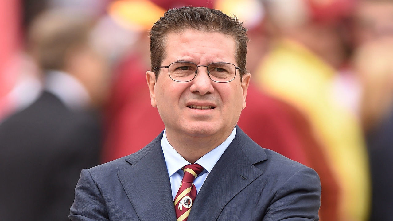LANDOVER, MD - OCTOBER 2: Washington Redskins owner Dan Snyder looks on prior to a game against the Cleveland Browns at FedExField on October 2, 2016 in Landover, Maryland.