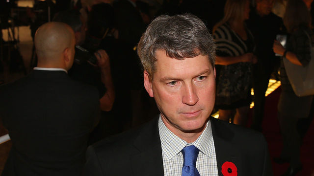 TORONTO, ON - NOVEMBER 09: Chuck Fletcher walks the red carpet prior to the 2015 Hockey Hall of Fame Induction Ceremony at Brookfield Place on November 9, 2015 in Toronto, Ontario, Canada.
