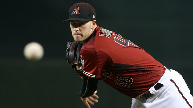 PHOENIX, AZ - APRIL 22: Patrick Corbin #46 of the Arizona Diamondbacks throws a pitch against the San Diego Padres during the first inning of an MLB game at Chase Field on April 22, 2018 in Phoenix, Arizona.