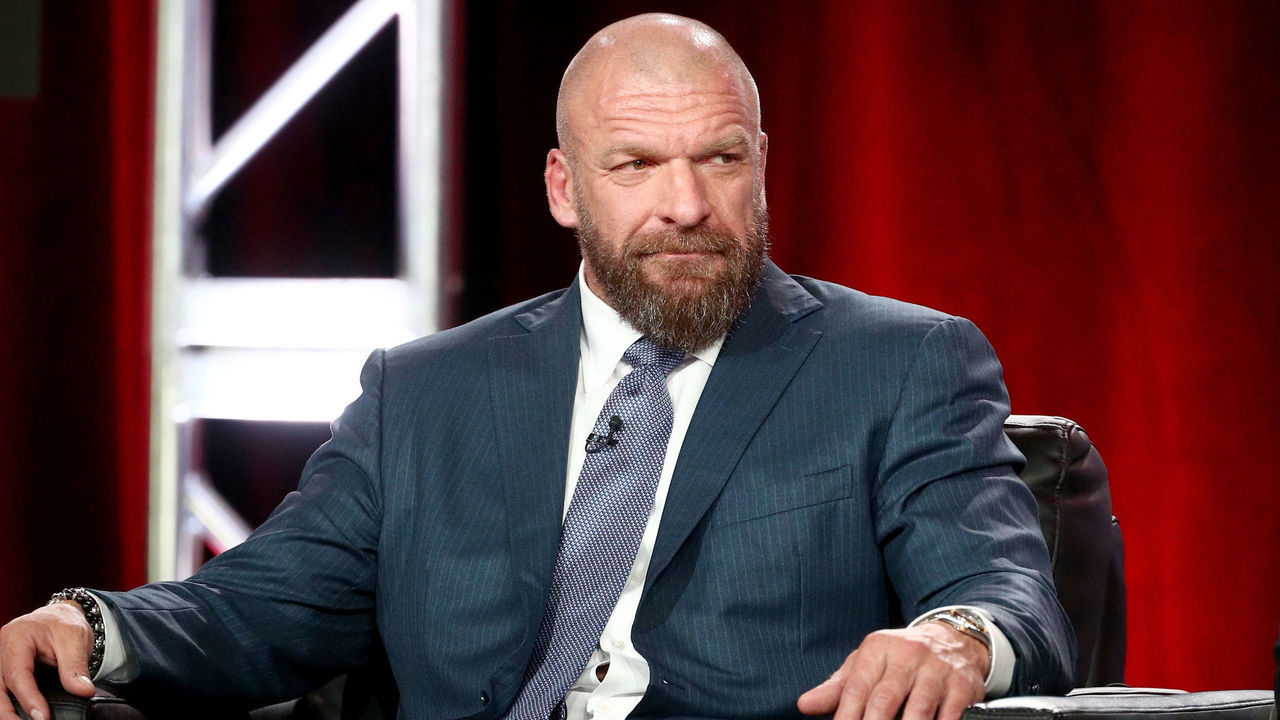 PASADENA, CA - JANUARY 09: WWE EVP, Talent, Live Events & Creative, Paul 'Triple H' Levesque of 'WWE Monday Night Raw: 25th Anniversary' on USA speaks onstage during the NBCUniversal portion of the 2018 Winter Television Critics Association Press Tour at The Langham Huntington, Pasadena on January 9, 2018 in Pasadena, California.