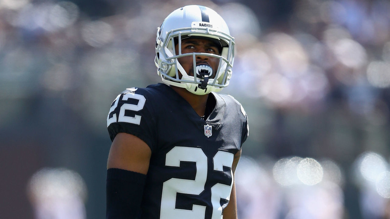 OAKLAND, CA - SEPTEMBER 17: Gareon Conley #22 of the Oakland Raiders stands on the field during their game against the New York Jets at Oakland-Alameda County Coliseum on September 17, 2017 in Oakland, California.