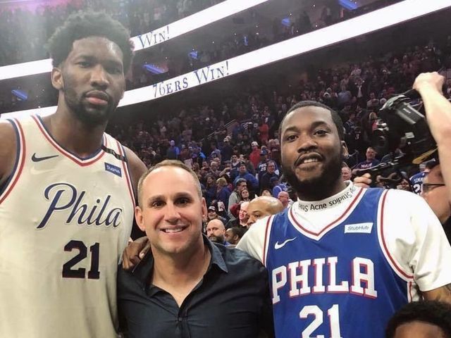 Rapper Meek Mill took a helicopter to 76ers' Game 5 vs. Heat