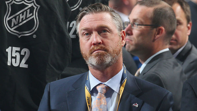 BUFFALO, NY - JUNE 24: Patrick Roy of the Colorado Avalanche attends the 2016 NHL Draft on June 25, 2016 in Buffalo, New York.