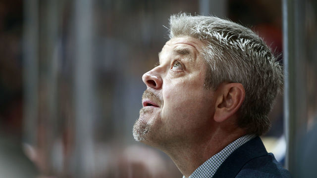 VANCOUVER, BC - MARCH 29: Head coach Todd McLellan of the Edmonton Oilers looks on from the bench during their NHL game against the Vancouver Canucks at Rogers Arena March 29, 2018 in Vancouver, British Columbia, Canada. 'n