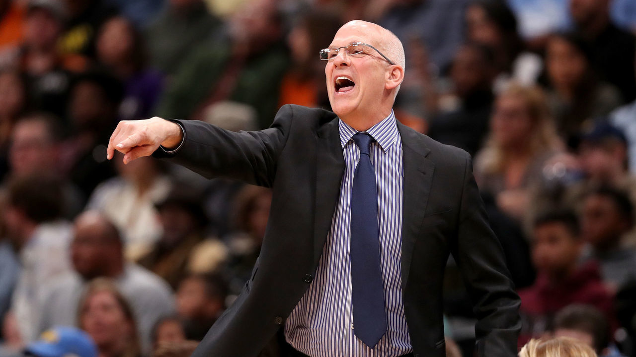 DENVER, CO - JANUARY 19: Head coach Jay Triano of the Phoenix Suns shouts instructions to his team while they play the Denver Nuggets at the Pepsi Center on January 19, 2018 in Denver, Colorado.
