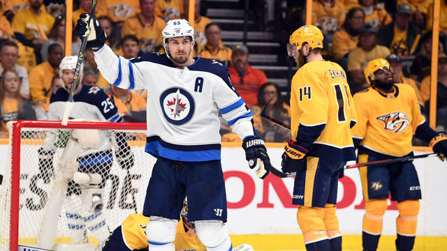 Watch: Byfuglien, Scheifele strike for 2 goals in 29 seconds