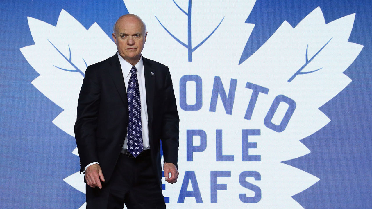 CHICAGO, IL - JUNE 23: Lou Lamoriello of the Toronto Maple Leafs attends the 2017 NHL Draft at the United Center on June 23, 2017 in Chicago, Illinois.