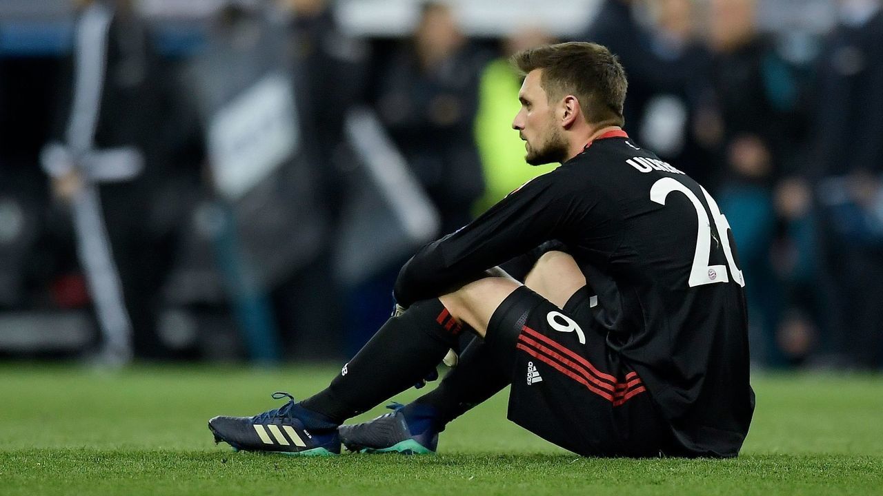 Bayern Munich's German goalkeeper Sven Ulreich reacts at the end of the UEFA Champions League semi-final second leg football match between Real Madrid and Bayern Munich at the Santiago Bernabeu Stadium in Madrid on May 1, 2018.