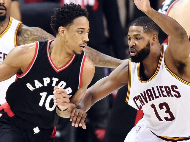 Thompson cites child's college fund for not biting on DeRozan's pump fakes