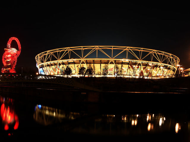 LONDON, ENGLAND - DECEMBER 13: General view outside the stadium prior to the Premier League match between West Ham United and Arsenal at London Stadium on December 13, 2017 in London, England.
