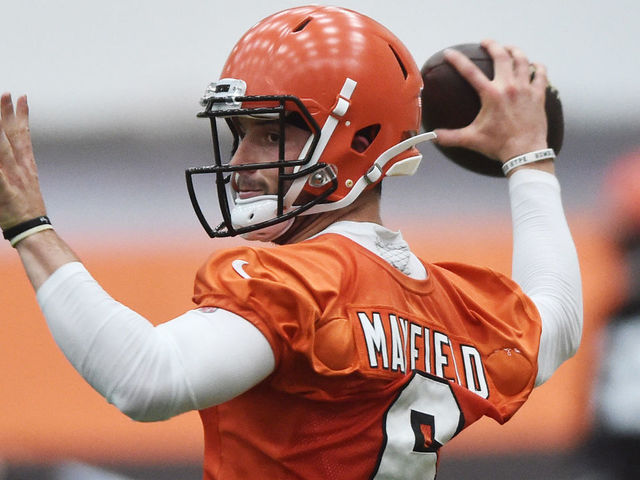 Mayfield throws 3 interceptions during OTAs
