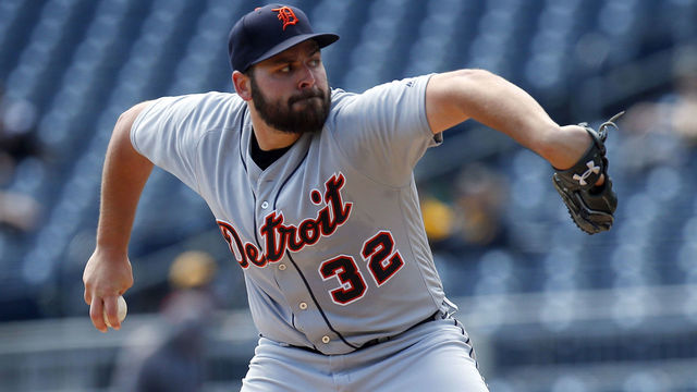 PITTSBURGH, PA - APRIL 26: Michael Fulmer #32 of the Detroit Tigers pitches in the third inning against the Pittsburgh Pirates during interleague play at PNC Park on April 26, 2018 in Pittsburgh, Pennsylvania.