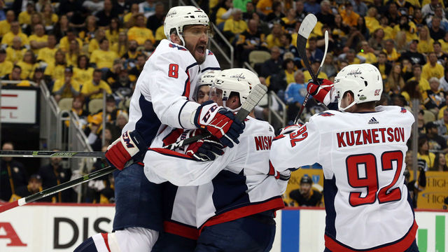 Ovechkin on finally beating Penguins: 'We're not going to vacation ... it's fun'