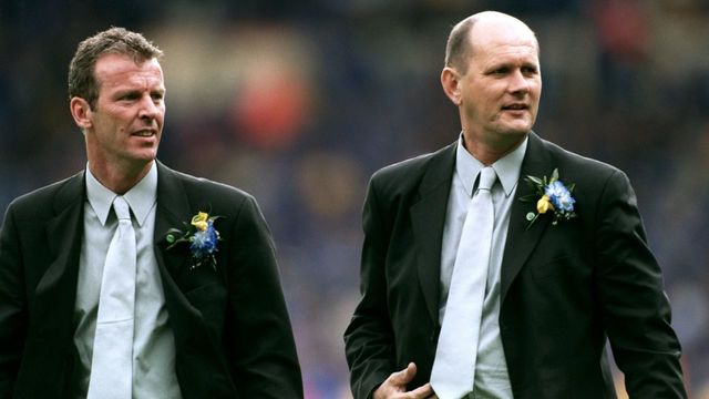 Chelsea first team coach Graham Rix (l) and assistant manager Gwyn Williams (r)