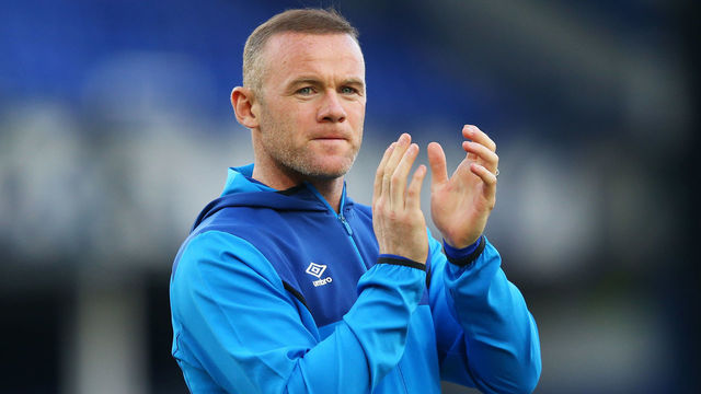 LIVERPOOL, ENGLAND - MAY 05: Wayne Rooney of Everton shows appreciation to the fans during the lap of honour after the Premier League match between Everton and Southampton at Goodison Park on May 5, 2018 in Liverpool, England.