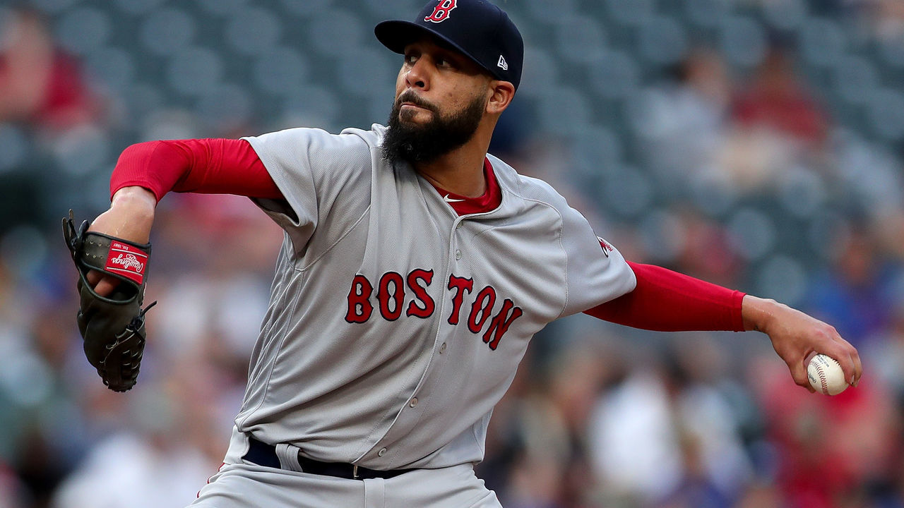 ARLINGTON, TX - MAY 03: David Price #24 of the Boston Red Sox pitches against the Texas Rangers in the bottom of the first inning at Globe Life Park in Arlington on May 3, 2018 in Arlington, Texas.