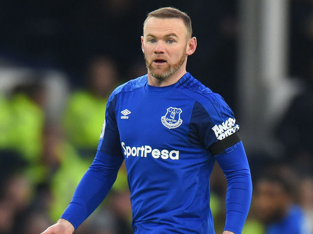 LIVERPOOL, ENGLAND - JANUARY 20: Wayne Rooney of Everton during the Premier League match between Everton and West Bromwich Albion at Goodison Park on January 20, 2018 in Liverpool, England.