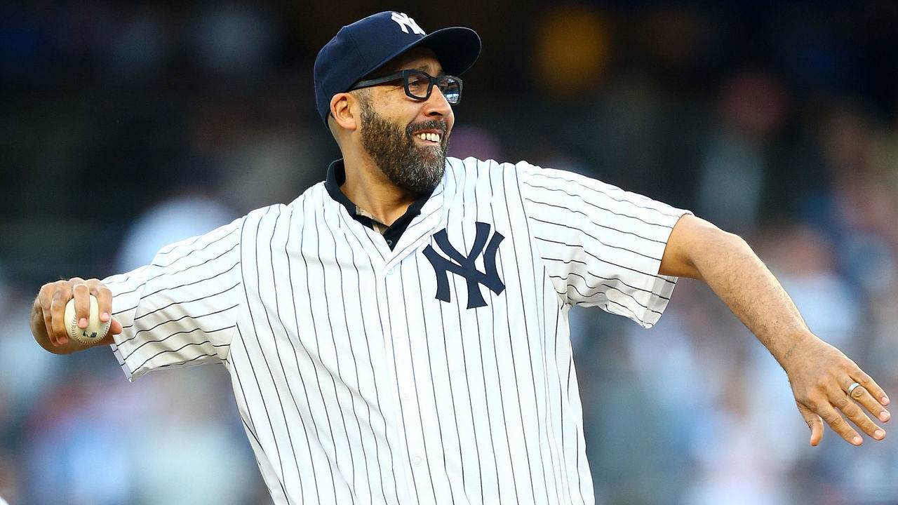 NEW YORK, NY - MAY 08: New York Knicks head coach David Fizdale throws out the first pitch prior to the game between the New York Yankees and the Boston Red Sox at Yankee Stadium on May 8, 2018 in the Bronx borough of New York City.