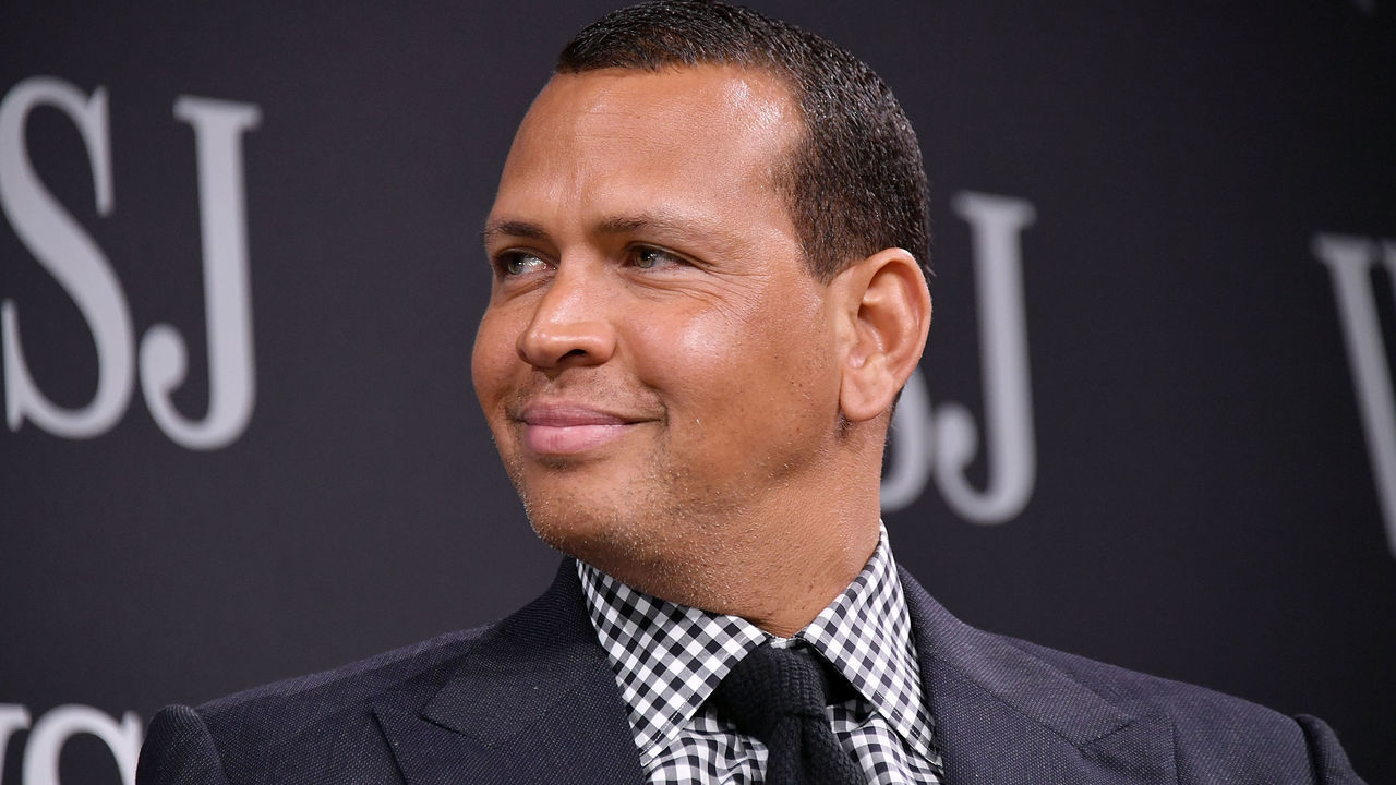 NEW YORK, NY - MAY 08: Sports commentator and former professional baseball player Alex Rodriguez takes part in a panel during WSJ's The Future of Everything Festival at Spring Studios on May 8, 2018 in New York City.